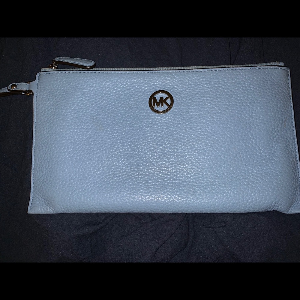 Micheal Kors Baby Blue Wristlet